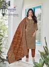 Nazrana Vol 2 By Radhika Jam Satin Kurti With Bottom Dupatta Wholesalers In Surat